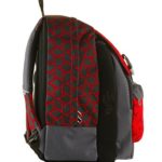 Zaino Scuola Seven Portapenne Dice Boy Grigio Rosso Estensibile Variant System 32 Lt Elementari E Medie Inserti Rifrangenti 0 1