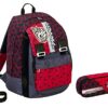 Zaino Scuola Seven Portapenne Dice Boy Grigio Rosso Estensibile Variant System 32 Lt Elementari E Medie Inserti Rifrangenti 0