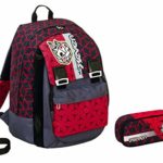 Zaino Scuola Seven Portapenne Dice Boy Grigio Rosso Estensibile Variant System 32 Lt Elementari E Medie Inserti Rifrangenti 0