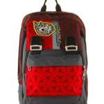 Zaino Scuola Seven Portapenne Dice Boy Grigio Rosso Estensibile Variant System 32 Lt Elementari E Medie Inserti Rifrangenti 0 2