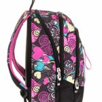 Zaino Scuola Advanced Seven Fantasy Nero 30 Lt Inserti Rifrangenti Supporto Usb 0 2