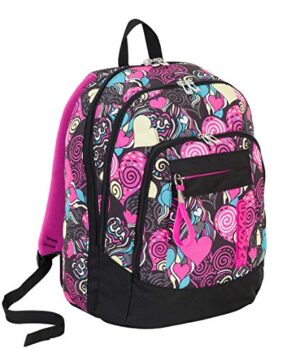 Zaino Scuola Advanced Seven Fantasy Nero 30 Lt Inserti Rifrangenti Supporto Usb 0