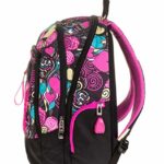 Zaino Scuola Advanced Seven Fantasy Nero 30 Lt Inserti Rifrangenti Supporto Usb 0 4