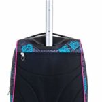 Trolley Fit Seven Colorflower Nero 35 Lt 2in1 Zaino Con Sollevamento Spallacci Per Uso Trolley Scuola Viaggio 0 2