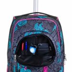 Trolley Fit Seven Colorflower Nero 35 Lt 2in1 Zaino Con Sollevamento Spallacci Per Uso Trolley Scuola Viaggio 0 5