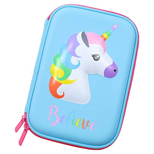Astuccio Con Grazioso Unicorno In Rilievo Con Parte Superiore Rigida Per Bambini Grande Per Matite Penne E Cancelleria Con Compartimenti Multipli Anche Per Cosmetici Per Bambine Light Blue 0 Astuccio Con Grazioso Unicorno In Rilievo Con Parte Superiore Rigida Per Bambini Grande Per Matite Penne E Cancelleria Con Compartimenti Multipli Anche Per Cosmetici Per Bambine Light Blue 0