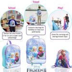 Disney Accessori Frozen Con Trolley Bagaglio A Mano Bambini Zainetto Asilo Bimba E Sacca Sportiva Zaino E Sacca Palestra Con Anna Elsa Olaf Set Di Accessori Da Viaggio 3 Pezzi Idea Regalo Bambina 0 2