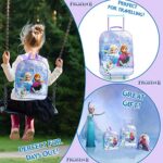 Disney Accessori Frozen Con Trolley Bagaglio A Mano Bambini Zainetto Asilo Bimba E Sacca Sportiva Zaino E Sacca Palestra Con Anna Elsa Olaf Set Di Accessori Da Viaggio 3 Pezzi Idea Regalo Bambina 0 4