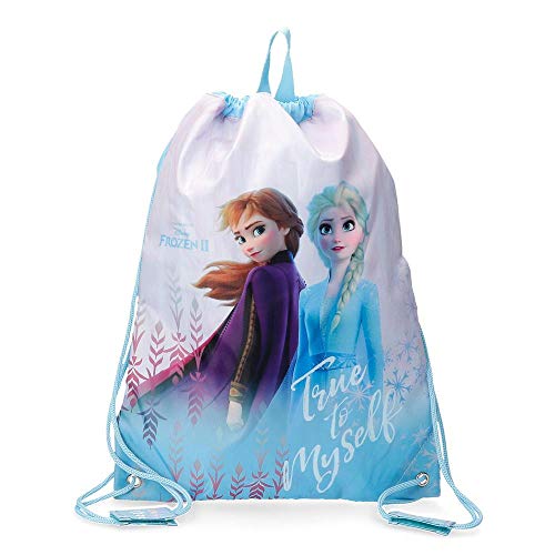 Disney Sacca Zaino Frozen True To Myself Blu 30x40 0