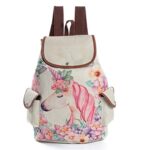 Edoton Zaini Casual Zaino College Unicorno Chiusura Con Coulisse Con Patta Sopra Zainetto Casual Borsa Da Scuola Carino Zaino 0