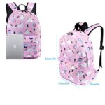 Evbea Zaino Unicorno Per Ragazze Adolescenti Scuola Zipper Tela Zaino Donna Uomo Zainetto Zaini Scolastici Cartelle Zainetti Astuccio Backpack Viaggio Con Portachiavi Rosa Portachiavi 0 0