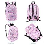 Evbea Zaino Unicorno Per Ragazze Adolescenti Scuola Zipper Tela Zaino Donna Uomo Zainetto Zaini Scolastici Cartelle Zainetti Astuccio Backpack Viaggio Con Portachiavi Rosa Portachiavi 0 2