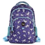 Fringoo Zaino Per La Scuola Con Vari Scomparti Zaini Scolastici Impermeabili Per Ragazzo Ragazza E Bambini Ci Entra Un Computer Portatile Da 17 Pollici 44x29x21cm Cielo Stellato Con Unicorni 0