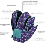 Fringoo Zaino Per La Scuola Con Vari Scomparti Zaini Scolastici Impermeabili Per Ragazzo Ragazza E Bambini Ci Entra Un Computer Portatile Da 17 Pollici 44x29x21cm Cielo Stellato Con Unicorni 0 2
