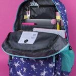 Fringoo Zaino Per La Scuola Con Vari Scomparti Zaini Scolastici Impermeabili Per Ragazzo Ragazza E Bambini Ci Entra Un Computer Portatile Da 17 Pollici 44x29x21cm Cielo Stellato Con Unicorni 0 4