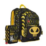 Gopop Schoolpack Zaino Scuola Alien Estensibile 43x31x17 Cm Astuccio 3 Zip Completo 0
