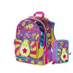 Gopop Schoolpack Zaino Scuola Avocado Estensibile 43x31x17 Cm Astuccio 3 Zip Completo 0