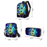 Hxa 16 Pollici Zaino Per Bambini 3 In 1 Ben 10 Stampato Zaini Borsa A Tracolla Astuccio Borse Per Laptop Resistente Allacqua Poliestere Daypack Per Scuola E Gita 0 0
