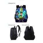 Hxa 16 Pollici Zaino Per Bambini 3 In 1 Ben 10 Stampato Zaini Borsa A Tracolla Astuccio Borse Per Laptop Resistente Allacqua Poliestere Daypack Per Scuola E Gita 0 1