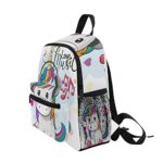 Isaoa Zaino Per Bambini Asilo Nido Scuola Materna Per Ragazziragazze Lovely Bookbag Zaini Per Et 2 8 Anni Bambino Unicorno Bianco 0 1