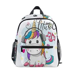 Isaoa Zaino Per Bambini Asilo Nido Scuola Materna Per Ragazziragazze Lovely Bookbag Zaini Per Et 2 8 Anni Bambino Unicorno Bianco 0