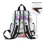 Isaoa Zaino Per Bambini Asilo Nido Scuola Materna Per Ragazziragazze Lovely Bookbag Zaini Per Et 2 8 Anni Bambino Unicorno Bianco 0 4