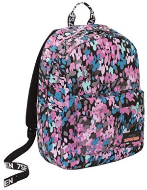 Ischoolpack Seven Fluffy Roses Grigio Con Power Bank Integrato Scuola E Tempo Libero 0