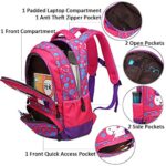 Meisohua Unicorno Zaino Scuola Elementare Impermeabile Zaini Bambino Sacchetti Di Scuola Per Ragazze Leggero Campeggio Borse Casual Daypacks Per Adolescenti Studenti 3 Pezzi Rosa Rossa 0 0