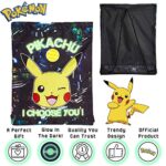 Pokmon Zaino Pikachu Scuola Zainetto Bambina Sport Borsa Palestra Scarpe Viaggio Sacca Sportiva Bambino Sacca Per Bambini Fluorescente Sacchetta Sportiva Coulisse Bimbo Idea Regalo Ragazzo 0 0