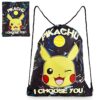 Pokmon Zaino Pikachu Scuola Zainetto Bambina Sport Borsa Palestra Scarpe Viaggio Sacca Sportiva Bambino Sacca Per Bambini Fluorescente Sacchetta Sportiva Coulisse Bimbo Idea Regalo Ragazzo 0