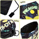 Pokmon Zaino Pikachu Scuola Zainetto Bambina Sport Borsa Palestra Scarpe Viaggio Sacca Sportiva Bambino Sacca Per Bambini Fluorescente Sacchetta Sportiva Coulisse Bimbo Idea Regalo Ragazzo 0 2