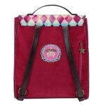 Santoro Gorjuss Mochila Terciopelo 985gj01 Zaino Donna Rosa 28 X 31 X 14 Cm 0 1