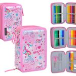 Unicorno Jr301201 Astuccio Triplo Riempito 44 Accessori Scuola 20 Centimetri 0