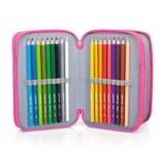 Unicorno Jr301201 Astuccio Triplo Riempito 44 Accessori Scuola 20 Centimetri 0 2