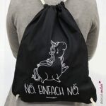Unicorno Sacca Noe Semplice Noe Dv 237 In Nero Unicorn Hipster Custodia Sacchetto Sport Gymbag Zaino Borsa Iuta Cotone Stampa Tessile Lavabile Idea Regalo Print 0 1