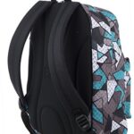 Zaino Tondo Seven Ischoolpack Con Power Bank Porta Laptop Grigio Verde 27lt 0 0