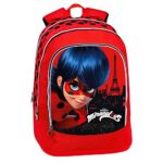 Zaino Organizzato Miraculous Lady Bug 3 Scomparti 60503 0