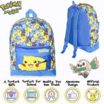 Zaino Pokemon Scuola Elementare Scuola Media Maschio Grande Zaino Con Pikachu Litten Rowlet E Popplio Cartella Per Bambini Adolescenti Ragazzi Zainetto Da Viaggio 0 0
