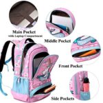 Zaino Ragazza Zaino Unicorno Bambina Zaini Scolastico Elementari Bambini Girls Backpack Set Per La Scuola Borsa Per Ragazze Zainetto 0 1