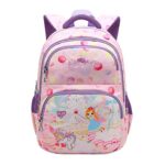 Zaino Ragazze Zaini Scuola Unicorno Zaino Scuola Elementare Ergonomici Grande Capacit Zainetti Stampato Dolce Sacchetti Scuola Per Bambinarosa Viola 0