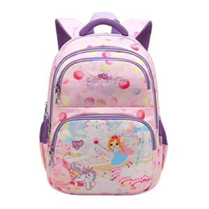 Zaino Ragazze Zaini Scuola Unicorno Zaino Scuola Elementare Ergonomici Grande Capacit Zainetti Stampato Dolce Sacchetti Scuola Per Bambinarosa Viola 0
