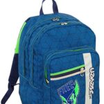 Zaino Scuola Outsize Seven Rebel Boy Blu 33 Lt Power Bank Integrato 0