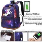 Zaino Unicorno Bambina Scuola Borsa Galaxy Zaini Ragazze Adolescenti Bambino Zainetti Bambini Zainetto Zaino Leggero Con Penna Astuccio Porpora Porpora 0 1
