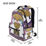 Zaino Zaini Romantico Coppia Di Unicorni Studente Zaino Grande Per Ragazze Bambini Elementare Zaino Borsa A Tracolla Bookbag 0 5