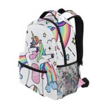 Zaino Da Viaggio Con Fantasia Unicorno Cavallo Scuola Per Ragazzi 0 1