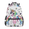 Zaino Da Viaggio Con Fantasia Unicorno Cavallo Scuola Per Ragazzi 0