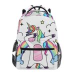 Zaino Da Viaggio Con Fantasia Unicorno Cavallo Scuola Per Ragazzi 0