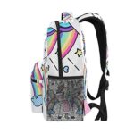 Zaino Da Viaggio Con Fantasia Unicorno Cavallo Scuola Per Ragazzi 0 2