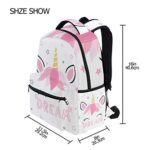 Zaino Moderno Della Scuola Del Fronte Di Unicorno Per La Borsa Di Viaggio Del Sacchetto Di Viaggio Dei Bambini Delle Ragazze Dei Ragazzi 0 5