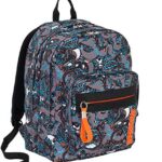 Zaino Scuola Outsize Seven Reptil Grigio 33 Lt Power Bank E Supporto Usb 0